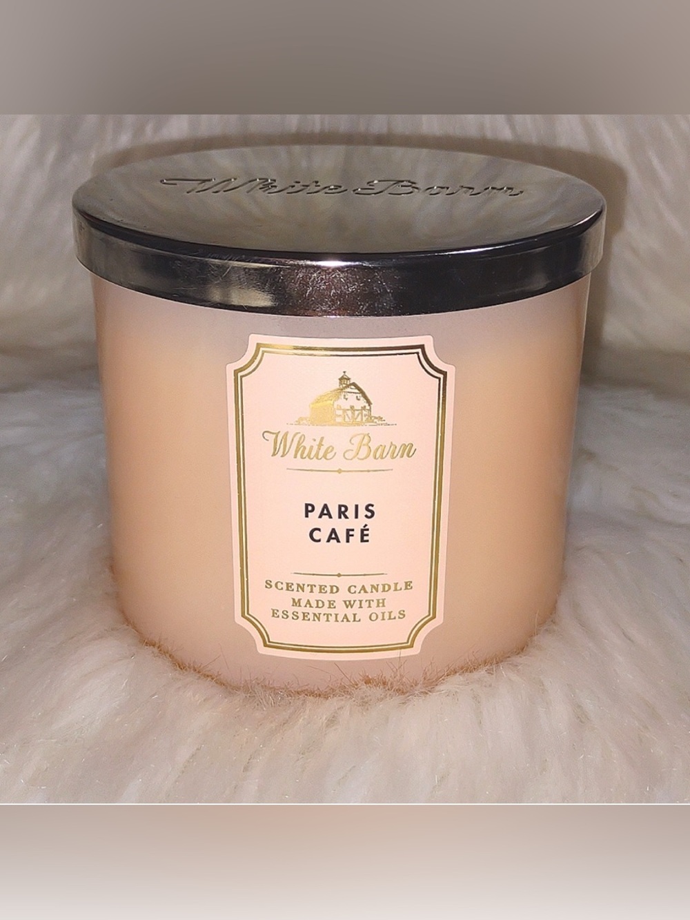 Delicious Retired Scent Paris Cafe Bath and Body Works 3 Wick Candle